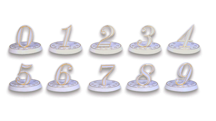 Numeri plastica (100 pezzi)
